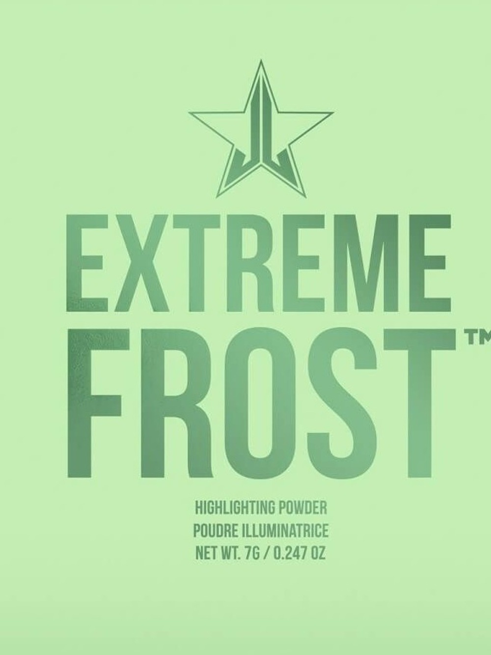 Jeffree Star Extreme Frost Highlighter — Mint Green Glow
